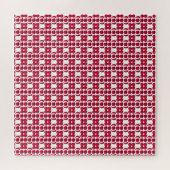 Ruby Gemstone Art, Red Puzzle (Horizontal)
