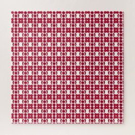 Ruby Gemstone Art, Red Puzzle