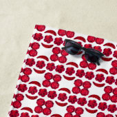 Ruby Gemstone Art, Red Strandtuch (Beispiel)