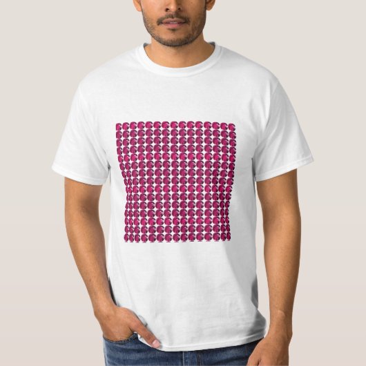 Ruby Gemstone Art, Red T-Shirt (Vorderseite)