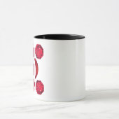 Ruby Gemstone Art, Red Tasse (Zentrum)