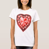 Ruby Gemstone Heart T-Shirt (Vorderseite)