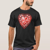 Ruby Gemstone Heart T-Shirt (Vorderseite)