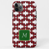 Ruby Gemstone Initial Monogramed Case-Mate iPhone Hülle (Rückseite)