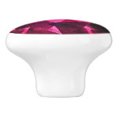 Ruby Gemstone Pattern Keramikknauf (Seitenansicht)
