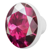 Ruby Gemstone Pattern Keramikknauf (Rechts)