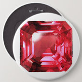 Ruby Gemstone Pink Button (Vorne & Hinten)