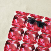 Ruby Gemstone Pink Strandtuch (Beispiel)