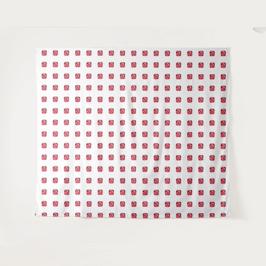 Ruby Gemstone Pink Wandteppich (Vorderseite (Horizontal))