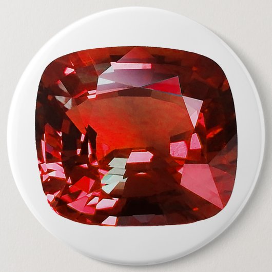 Ruby Gemstone Red Button (Vorderseite)