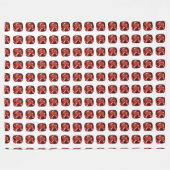 Ruby Gemstone Red Fleecedecke (Vorderseite (Horizontal))