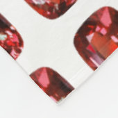 Ruby Gemstone Red Fleecedecke (Ecke)