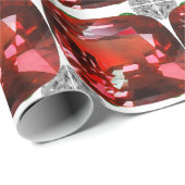 Ruby Gemstone Red Geschenkpapier (Rolleneckpunkt)