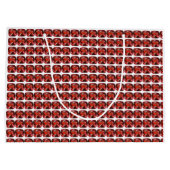 Ruby Gemstone Red Große Geschenktüte (Rückseite)