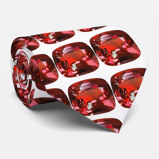 Ruby Gemstone Red Krawatte (Gerollt)
