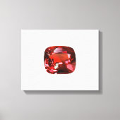 Ruby Gemstone Red Leinwanddruck (Vorderseite)