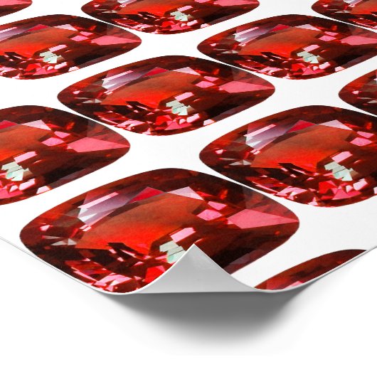 Ruby Gemstone Red Poster (Ecke)