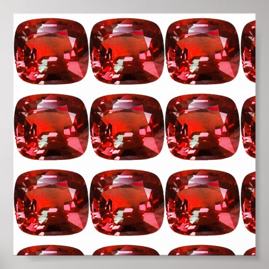 Ruby Gemstone Red Poster (Vorne)