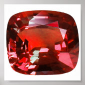 Ruby Gemstone Red Poster (Vorne)