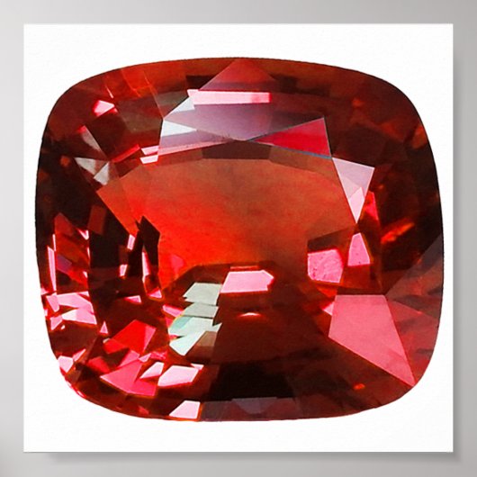 Ruby Gemstone Red Poster (Vorne)