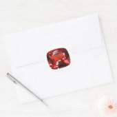 Ruby Gemstone Red Runder Aufkleber (Umschlag)