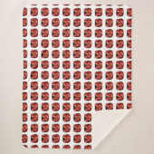 Ruby Gemstone Red Sherpadecke (Vorderseite)