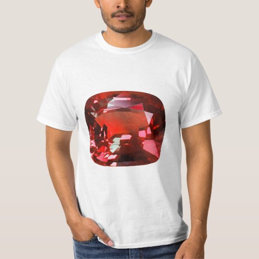 Ruby Gemstone Red T-Shirt (Vorderseite)