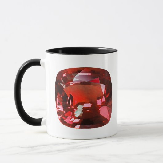 Ruby Gemstone Red Tasse (Links)