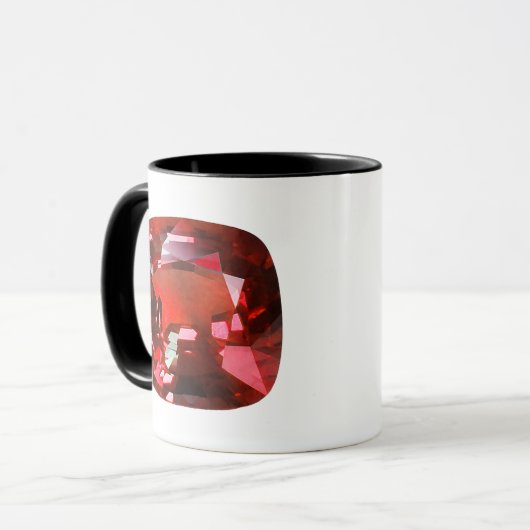 Ruby Gemstone Red Tasse (Vorderseite Links)