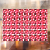 Ruby Gemstone Rujon Birthstone Rot Fensteraufkleber (Blatt 2)