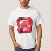 Ruby Gemstone Rujon Birthstone Rot T-Shirt (Vorderseite)
