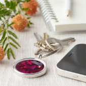 Ruby Gemstone Schlüsselanhänger (Seite)