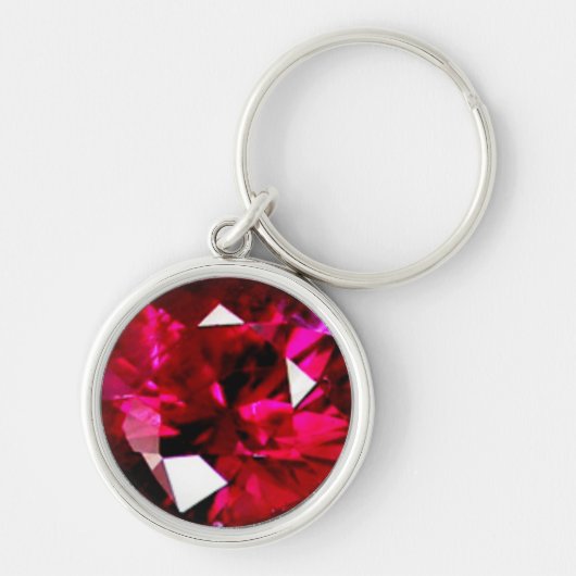 Ruby Gemstone Schlüsselanhänger (Vorne)