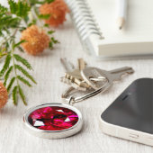 Ruby Gemstone Schlüsselanhänger (Seite)