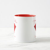 Ruby Gemstone. Schmuck. 40 Hochzeitstag Tasse (Zentrum)