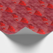 Ruby Gemstones. Schmuckgeschenk Geschenkpapier (Ecke)