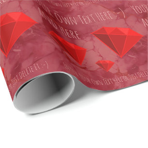 Ruby Gemstones. Schmuckgeschenk Geschenkpapier