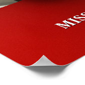 Ruby Glimmer Pageant Titleholder Door Banner Poster (Ecke)