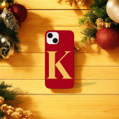 Ruby Gold Initial Personalisiert Monogram Design Case-Mate iPhone Hülle