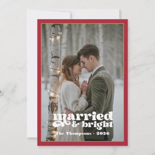 Ruby & Gold Newlyweds Weihnachten (Vorderseite)