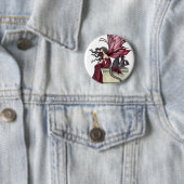 Ruby Gothic Red Fairy und Dragon Button (Beispiel)