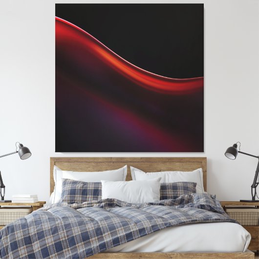 Ruby Gradient Leinwanddruck (Insitu (Schlafzimmer))