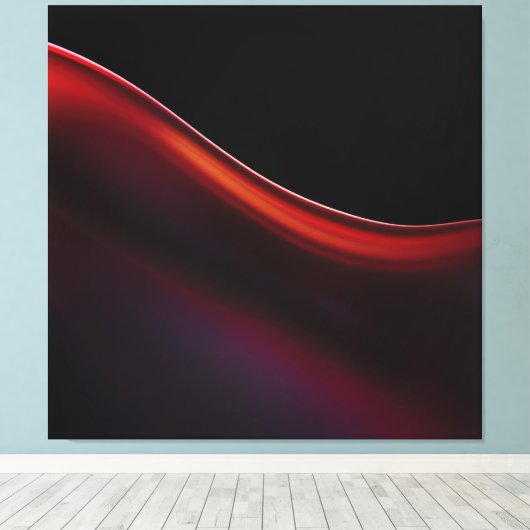 Ruby Gradient Leinwanddruck (Insitu (Holzboden))
