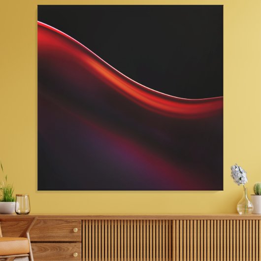 Ruby Gradient Leinwanddruck (Insitu (Wohnzimmer))