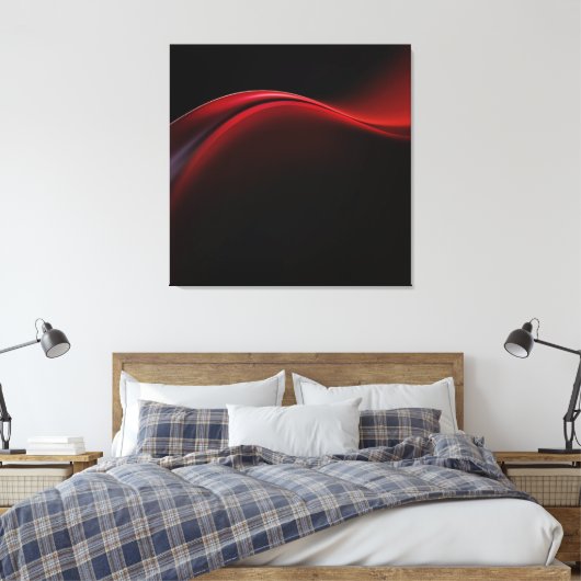 Ruby Gradient Leinwanddruck (Insitu (Schlafzimmer))