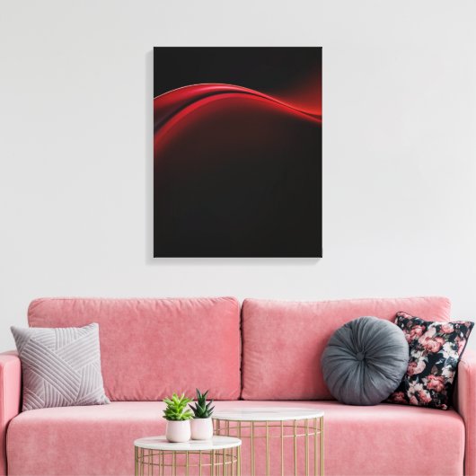Ruby Gradient Leinwanddruck (Insitu (Wohnzimmer))