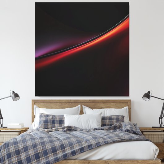Ruby Gradient Leinwanddruck (Insitu (Schlafzimmer))