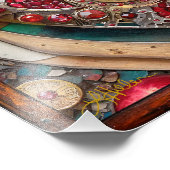 Ruby Granatapfel-Herz Steampunk-Serie Fotodruck (Ecke)