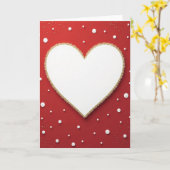 Ruby Heart Festive Joy Karte (Gelbe Blume)