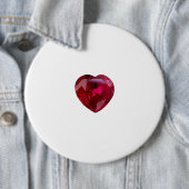 Ruby Heart Red Gemstone Button (Beispiel)